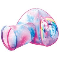 Bino 82823 - Kinder-Kuppelzelt mit Tunnel, Einhorn, Maße: 80x160x95cm, Kinderzelt Bino 82823 - Kinder-Kuppelzelt mit Tunnel, Einhorn, Maße: 80x160x95cm, Kinderzelt von Mertens