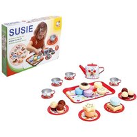 Bino 83399 - Kinder-Teeservice-Set Susie, Kinder-Geschirr-Set, 31-teilig von Mertens