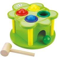 Mertens 70420 - Klopfbank Schildkröte, Hammerspiel, Holz, 6-teilig von Mertens