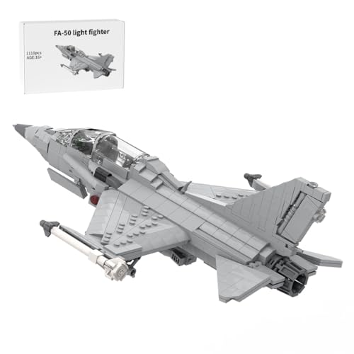 MetaHrystynx FA-50 Li Kampfjet Bauklotz Set, Militärische Sammlerstück Flugzeug Jet Modell Geschenk für Militär-Enthusiasten (1110PCS) von MetaHrystynx