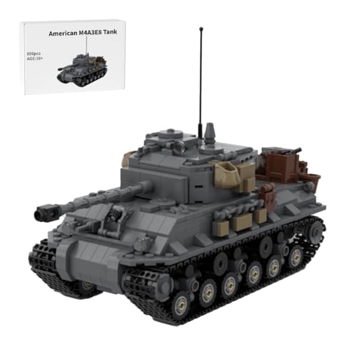 MetaHrystynx MOC-150790 Militär Panzer Modellbausatz, Detailliertes Armee-Panzer-Modell für Erwachsene, Präzises Baustein-Spielzeug, Sammler, 806 Teile MetaHrystynx MOC-150790 Militär Panzer Modellbausatz, Detailliertes Armee-Panzer-Modell für Erwachsene, Präzises Baustein-Spielzeug, Sammler, 806 Teile von MetaHrystynx