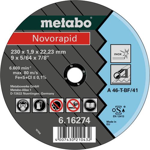 Metabo 616270000 Trennscheibe gerade 25St. von Metabo