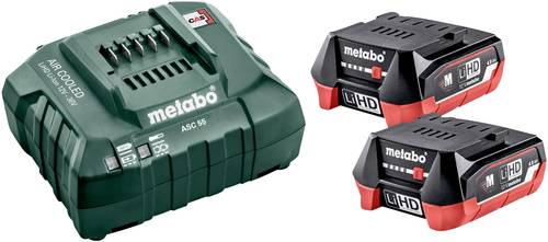 Metabo Basic-Set 12V 2 x LiHD 4.0Ah 685301000 Werkzeug-Akku und Ladegerät 12V 4Ah LiHD von Metabo