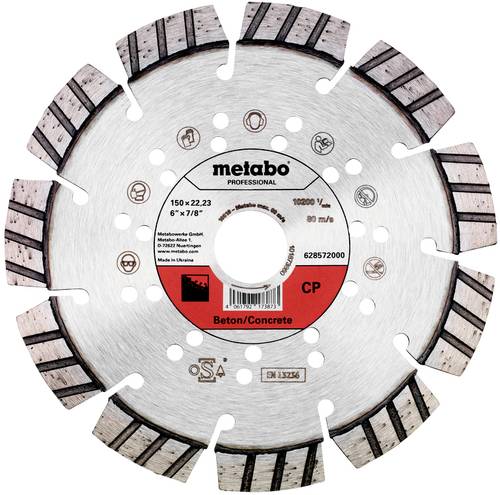 Metabo 628572000 Diamanttrennscheibe Durchmesser 150mm Bohrungs-Ø 22.23mm 1St. von Metabo