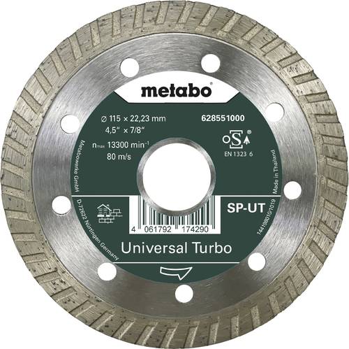 Metabo 628551000 Diamanttrennscheibe Durchmesser 115mm Bohrungs-Ø 22.23mm Beton 1St. von Metabo