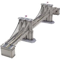 FASCINATIONS 502815 Metal Earth: Premium Series Brooklyn Bridge (farbiges Modell) von Metal Earth