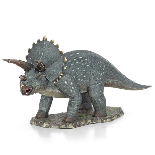 Fascinations ME1011 Metal Earth Metallbausätze - Dinosaurier Triceratops, lasergeschnittener 3D-Konstruktionsbausatz, 3D Metall Puzzle, DIY Modellbausatz mit 3 Metallplatinen, ab 14 Jahre Fascinations ME1011 Metal Earth Metallbausätze - Dinosaurier Triceratops, lasergeschnittener 3D-Konstruktionsbausatz, 3D Metall Puzzle, DIY Modellbausatz mit 3 Metallplatinen, ab 14 Jahre von Metal Earth
