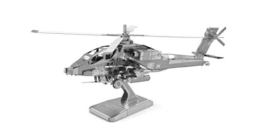Fascinations MMS083 - Metal Earth 502470 - Boeing AH-64 Apache, lasergeschnittener 3D-Konstruktionsbausatz, 2 Metallplatinen, ab 14 Jahren von HQ Windspiration