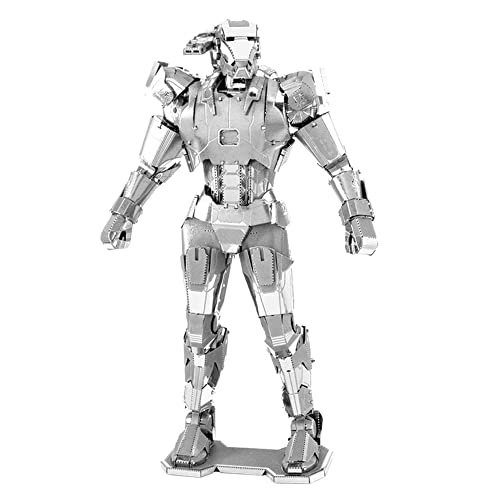 Fascinations MMS323 Metal Earth Metallbausätze - Marvel Avengers War Machine, lasergeschnittener 3D-Konstruktionsbausatz, 3D Metall Puzzle, DIY Modellbausatz mit 3 Metallplatinen, ab 14 Jahre von Metal Earth