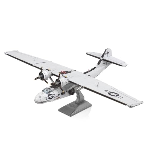 Fascinations Metal Earth Metallbausätze - Seeaufklärungsflugzeug Consolidated PBY Catalina, lasergeschnittener 3D-Konstruktionsbausatz, 3D Metall Puzzle DIY Modellbausatz 3 Metallplatinen, ab 14 Jahre Fascinations Metal Earth Metallbausätze - Seeaufklärungsflugzeug Consolidated PBY Catalina, lasergeschnittener 3D-Konstruktionsbausatz, 3D Metall Puzzle DIY Modellbausatz 3 Metallplatinen, ab 14 Jahre von Metal Earth