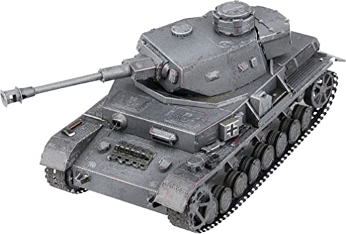 Metal Earth Fascinations PS2001 Metallbausätze - Panzerkampfwagen Panzer IV Tank, lasergeschnittener 3D-Konstruktionsbausatz, 3D Metall Puzzle, DIY Modellbausatz mit 3 Metallplatinen, ab 14 Jahre von Metal Earth