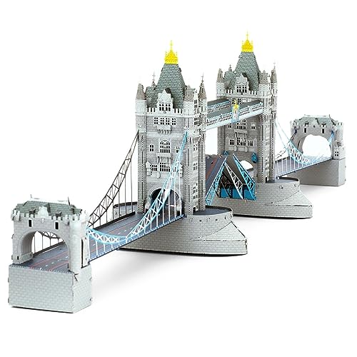 Fascinations PS2009 Metal Earth Metallbausätze - Straßenbrücke The London Tower Bridge, lasergeschnittener 3D-Konstruktionsbausatz, 3D Metall Puzzle, DIY Modellbausatz, 3 Metallplatinen, ab 14 Jahre Fascinations PS2009 Metal Earth Metallbausätze - Straßenbrücke The London Tower Bridge, lasergeschnittener 3D-Konstruktionsbausatz, 3D Metall Puzzle, DIY Modellbausatz, 3 Metallplatinen, ab 14 Jahre von Metal Earth