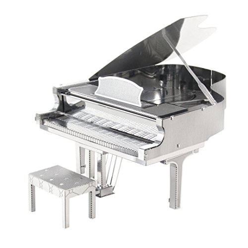 Fascinations MMS080 - Metal Earth 502738 - Grand Piano, lasergeschnittener 3D-Konstruktionsbausatz, 2 Metallplatinen, ab 14 Jahren von Metal Earth