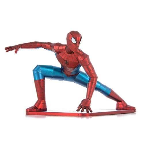 Metal Earth Fascinations MMS474 Metallbausätze - Marvel Avengers Spider Man, lasergeschnittener 3D-Konstruktionsbausatz, 3D Metall Puzzle, DIY Modellbausatz mit 3 Metallplatinen, ab 14 Jahre von Metal Earth