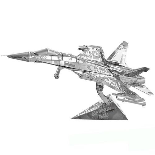Metal Zone Air Force J-15 3D-Puzzle, Metall, Flugzeugmodell, Kampfjagd, 3D-Metallpuzzle, Flugzeuge, 3D-Puzzle, Metall, für Erwachsene, 11,3 x 9 x 6,3 cm Metal Zone Air Force J-15 3D-Puzzle, Metall, Flugzeugmodell, Kampfjagd, 3D-Metallpuzzle, Flugzeuge, 3D-Puzzle, Metall, für Erwachsene, 11,3 x 9 x 6,3 cm von Metal Zone