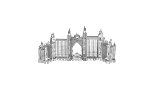 Metal Zone Atlantis Hotel 3D-Puzzle Dubai, Architekturpuzzle für Erwachsene, 14,3 x 5,8 x 5,8 cm von Metal Zone
