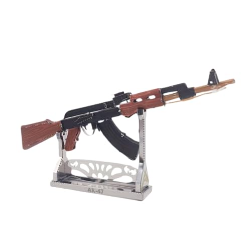 Metal Zone Color AK47 3D-Puzzle aus Metall, Modellbausatz AK47 Sturmgewehr zum Zusammenbauen, 3D-Metallpuzzle für Erwachsene, 11 x 1,8 x 5,8 cm Metal Zone Color AK47 3D-Puzzle aus Metall, Modellbausatz AK47 Sturmgewehr zum Zusammenbauen, 3D-Metallpuzzle für Erwachsene, 11 x 1,8 x 5,8 cm von Metal Zone