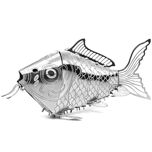 Metal Zone Fisch, 3D-Puzzle, Metall, Fisch, zum Zusammenbauen, 3D-Puzzle aus Metall, für Erwachsene, 7,5 x 4,2 x 1,4 cm Metal Zone Fisch, 3D-Puzzle, Metall, Fisch, zum Zusammenbauen, 3D-Puzzle aus Metall, für Erwachsene, 7,5 x 4,2 x 1,4 cm von Metal Zone