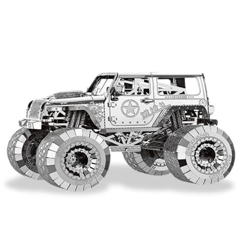 Metal Zone Monster Truck 3D-Puzzle, Metall, Auto, Modellauto zum Zusammenbauen, 3D-Metallpuzzle für Fahrzeuge, 3D-Puzzle, Metall, für Erwachsene, 10,6 x 8,6 x 6,5 cm Metal Zone Monster Truck 3D-Puzzle, Metall, Auto, Modellauto zum Zusammenbauen, 3D-Metallpuzzle für Fahrzeuge, 3D-Puzzle, Metall, für Erwachsene, 10,6 x 8,6 x 6,5 cm von Metal Zone