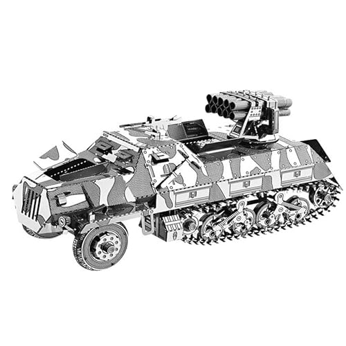 Metal Zone Raketenwerfer Halbraupe 3D-Puzzle Metall Modellbausatz Deutscher Panzerwerfer WWII Kampf-3D-Metallpuzzle für Erwachsene 11,5 x 4,8 x 5,2 cm Metal Zone Raketenwerfer Halbraupe 3D-Puzzle Metall Modellbausatz Deutscher Panzerwerfer WWII Kampf-3D-Metallpuzzle für Erwachsene 11,5 x 4,8 x 5,2 cm von Metal Zone