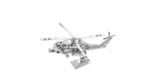 Metal Zone Rettungshubschrauber, 3D-Puzzle, Metall, Such- und Rettungsmodelle im Meer, 3D-Metallpuzzle, Flugzeuge, 3D-Metallpuzzle, für Erwachsene, 14,8 x 12,2 x 7 cm von Metal Zone
