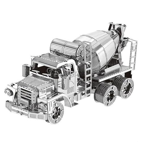 Metal Zone Truck Betonmischer, 3D-Puzzle, Metall, Modellbaumaschinen, 3D-Puzzle, Metall, für Erwachsene, 7,7 x 3,5 x 2,8 cm Metal Zone Truck Betonmischer, 3D-Puzzle, Metall, Modellbaumaschinen, 3D-Puzzle, Metall, für Erwachsene, 7,7 x 3,5 x 2,8 cm von Metal Zone