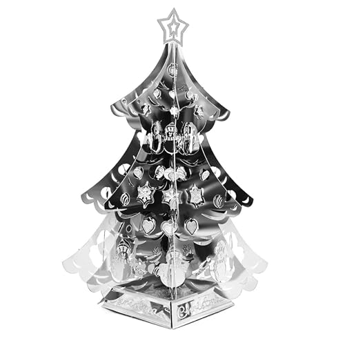 Metal Zone Weihnachtsbaum, 3D-Puzzle, Metall, Modellbau, Weihnachtsdekoration, 3D-Puzzle, Metall, für Erwachsene, 7,7 x 5,5 x 5,5 cm Metal Zone Weihnachtsbaum, 3D-Puzzle, Metall, Modellbau, Weihnachtsdekoration, 3D-Puzzle, Metall, für Erwachsene, 7,7 x 5,5 x 5,5 cm von Metal Zone
