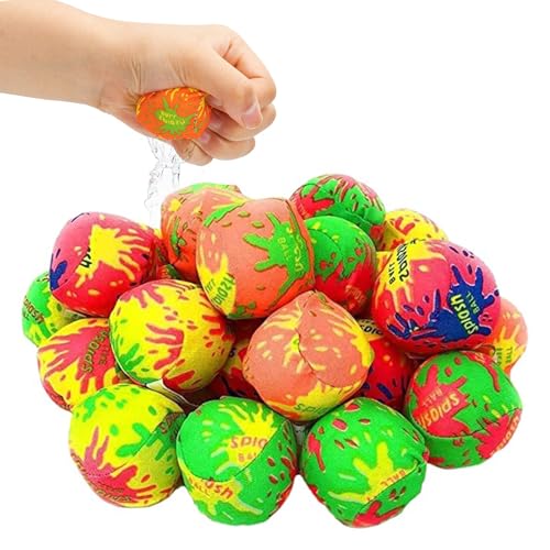 Wiederverwendbare Wasserballons – 30 Stück weiche Wasserbombenbälle, saugfähige Spritzbälle für Kinder und Erwachsene, Mini-Wasserballons für Kinder, Outdoor-Spiele, Pool- und Wiederverwendbare Wasserballons – 30 Stück weiche Wasserbombenbälle, saugfähige Spritzbälle für Kinder und Erwachsene, Mini-Wasserballons für Kinder, Outdoor-Spiele, Pool- und von MetalNuts