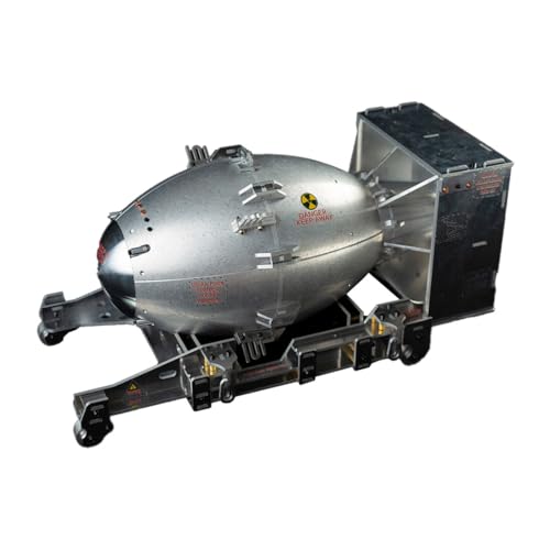 Metalakaer 3D Metall Modell der Hiroshima A-Bombe 1945, USA Fat Man Bomb, WWII Militär Montage Spielzeug (Kit Version/140PCS) von Metalakaer