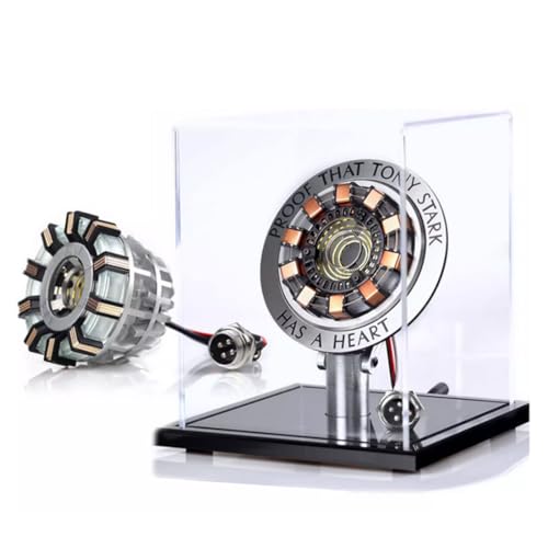 Metalakaer Iron Man Arc Reactor MK2 im Maßstab 1:1, mit Acrylbasis, DIY-USB, RC-LED-Licht, dekoratives LED-Spielzeug (Kit-Version/MK2 High-End-Version) von Metalakaer