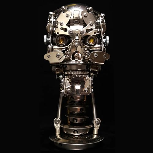 Metalkitor 3D-Metall-Puzzles für Erwachsene, Skelett-Modellbausatz – Steampunk DIY Ornament Schädel – Montage Handwerk Gehirn Teaser – perfekte Raumdekoration und Geschenkwahl, 240+ Teile von Metalkitor