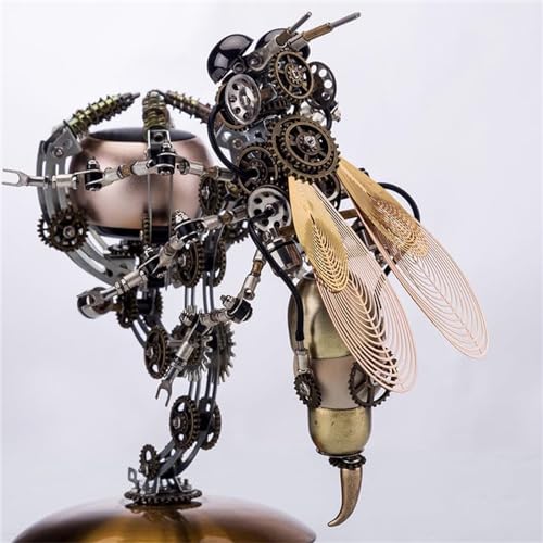 Metalkitor 3D-Metall-Puzzles für Erwachsene, Wespenmodellbausatz, mechanisches Steampunk-Ornament zum Selbermachen, Zusammenbauen, Basteln, Gehirn-Teaser, tolle Raumdekoration und Geschenkwahl, 627+ Metalkitor 3D-Metall-Puzzles für Erwachsene, Wespenmodellbausatz, mechanisches Steampunk-Ornament zum Selbermachen, Zusammenbauen, Basteln, Gehirn-Teaser, tolle Raumdekoration und Geschenkwahl, 627+ von Metalkitor