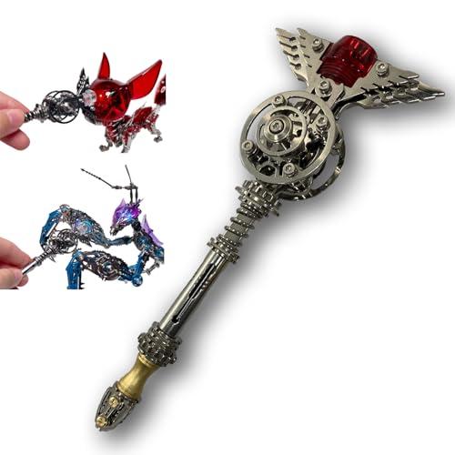 Metalkitor 3D-Metall-Puzzles für Erwachsene, Zauberstab für Metalkitor Gaint Mantis und Fuchs-Modell, Steampunk-DIY-Ornament, Montage-Puzzle, Bastelarbeiten, Gehirn-Teaser, perfekte Metalkitor 3D-Metall-Puzzles für Erwachsene, Zauberstab für Metalkitor Gaint Mantis und Fuchs-Modell, Steampunk-DIY-Ornament, Montage-Puzzle, Bastelarbeiten, Gehirn-Teaser, perfekte von Metalkitor