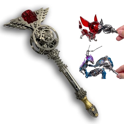 Metalkitor 3D-Metall-Puzzles für Erwachsene, Zauberstab für Metalkitor Riesen-Mantis und großen Fuchs-Modell, Steampunk-DIY-Ornament, Montage-Puzzle, Bastelarbeiten, Gehirn-Teaser, perfekte Metalkitor 3D-Metall-Puzzles für Erwachsene, Zauberstab für Metalkitor Riesen-Mantis und großen Fuchs-Modell, Steampunk-DIY-Ornament, Montage-Puzzle, Bastelarbeiten, Gehirn-Teaser, perfekte von Metalkitor