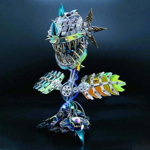 Metalkitor Chom-per 3D-Metall-Puzzles für Erwachsene, Metall-Bauset Can-Nibal Blume Pflanze Mechanische Montage Modell, Puzzle Handwerk Gehirn Teaser, Schreibtisch Dekor, Geschenke für Halloween (770+ Metalkitor Chom-per 3D-Metall-Puzzles für Erwachsene, Metall-Bauset Can-Nibal Blume Pflanze Mechanische Montage Modell, Puzzle Handwerk Gehirn Teaser, Schreibtisch Dekor, Geschenke für Halloween (770+ von Metalkitor