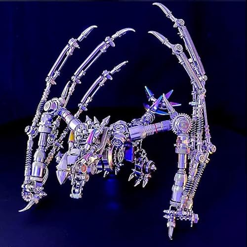 metalkitor Western Dragon 3D-Metall-Puzzles für Erwachsene, Wyvern-Montage-Modellbausatz, Puzzle, Bastelarbeiten, Cyberpunk, DIY-Ornament, perfekte Raumdekoration und Geschenke (1300 + Stück) von Metalkitor
