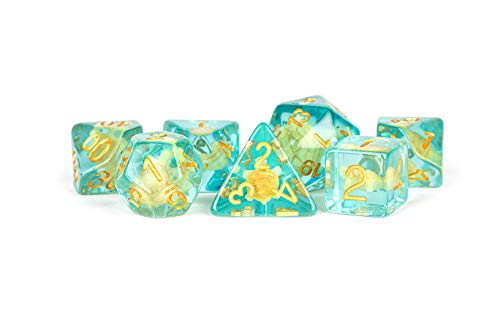 FanRoll by Metallic Dice Games DND-Würfel-Set, Kunstharz, 16 mm, Schildkrötenwürfel, Rollenspielwürfel für Dungeons and Dragons von Metallic Dice Games