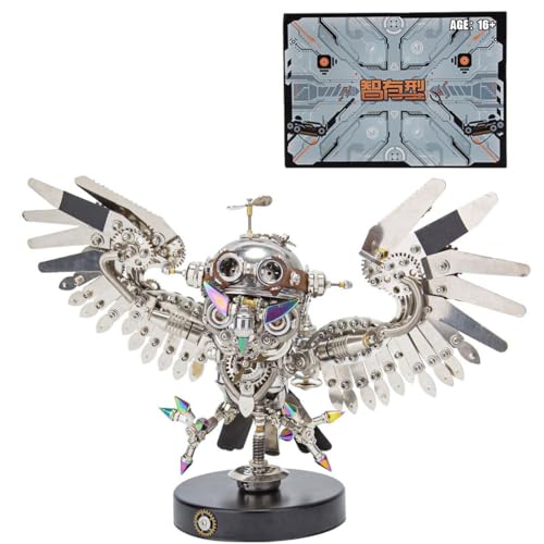 MetalloMotions ZYX022 3D Nächtliche Eulen Metall-Puzzle, Puzzle DIY Bastelset, Tolle Geschenke für Teenager Und Erwachsene, Halloween Decor (700+PCS) von MetalloMotions