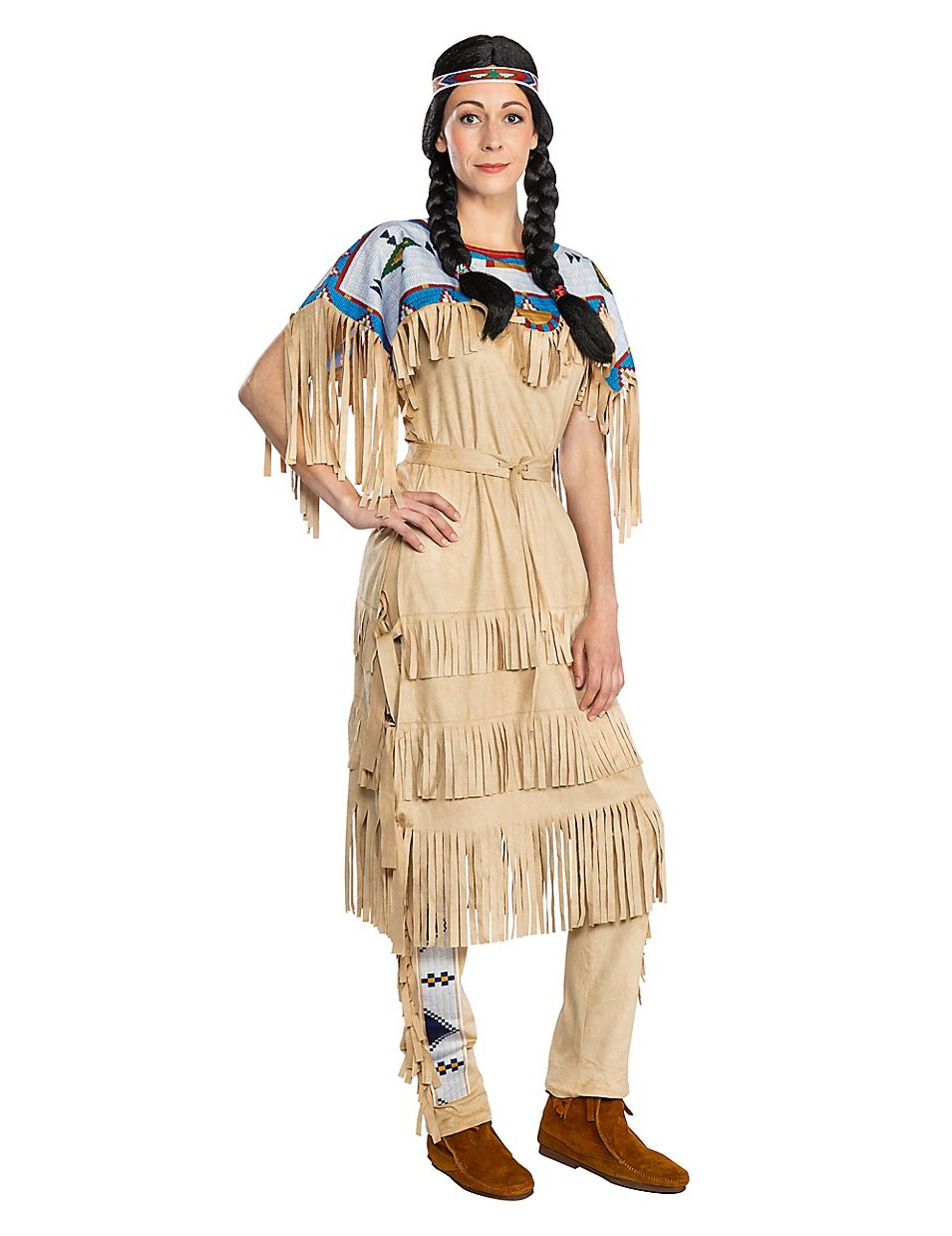 Nscho-tschi-Kostüm für Damen Winnetou Indianerin-Kostüm für Damen Fasching braun-blau Nscho-tschi-Kostüm für Damen Winnetou Indianerin-Kostüm für Damen Fasching braun-blau von METAMORPH GmbH