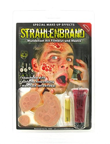Unbespielt Halloween Karneval Party Kostüm Wunde Strahlenbrand Latexapplikation für Erwachsene von Metamorph