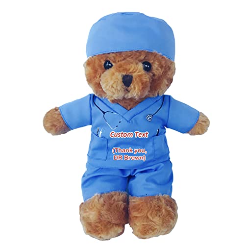 MeterBear Teddybär mit Personalisierter Text für Arzt Krankenschwester Geschenk Geschenke für Frauen Weihnachten Geburtstagsgeschenk ValentinsGeschenke für sie Besondere ValentinsGeschenkee (20cm) von MeterBear