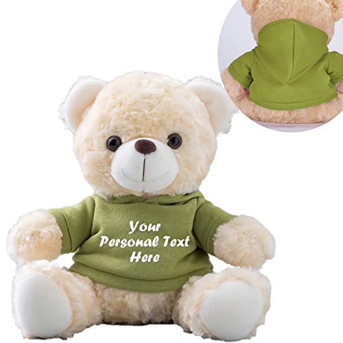 MeterBear Personalisierter Teddybär mit Text für Valentinsgeschenke, Frauen, Weihnachten, Geburtstage, Absolventen, Unisex, 20cm von MeterBear