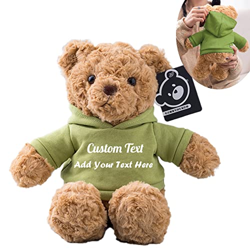 MeterBear Teddybär mit Personalisierter Text für ValentinsGeschenke für ihn Geschenke für Frauen Weihnachten Geburtstagsgeschenk ValentinsGeschenke für sie Besondere ValentinsGeschenkee (26cm) von MeterBear