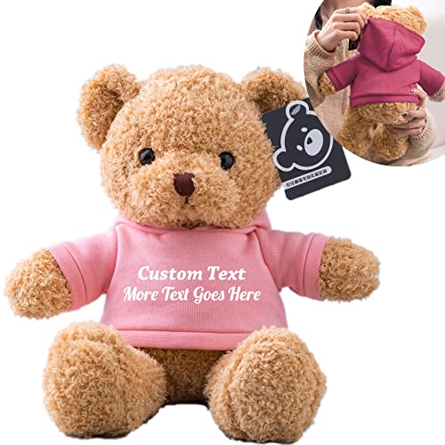 MeterBear Teddybär mit Personalisierter Text für ValentinsGeschenke für ihn Geschenke für Frauen Weihnachten Geburtstagsgeschenk ValentinsGeschenke für sie Besondere ValentinsGeschenkee (30cm) von MeterBear