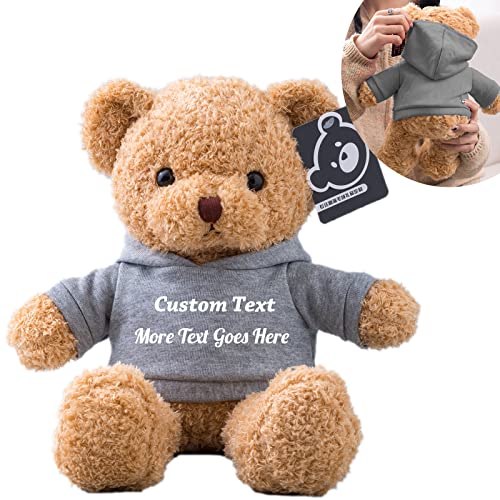 MeterBear Teddybär mit Personalisierter Text für ValentinsGeschenke für ihn Geschenke für Frauen Weihnachten Geburtstagsgeschenk ValentinsGeschenke für sie Besondere ValentinsGeschenkee (30cm) von MeterBear