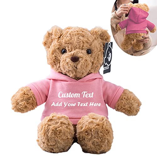MeterBear Teddybär mit Personalisierter Text für ValentinsGeschenke für ihn Geschenke für Frauen Weihnachten Geburtstagsgeschenk ValentinsGeschenke für sie Besondere ValentinsGeschenkee (32cm) von MeterBear