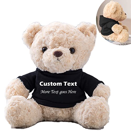 MeterBear Teddybär mit Personalisierter Text für ValentinsGeschenke für ihn Geschenke für Männer Weihnachten Geburtstagsgeschenk ValentinsGeschenke für sie Besondere ValentinsGeschenkee (20 cm) von MeterBear