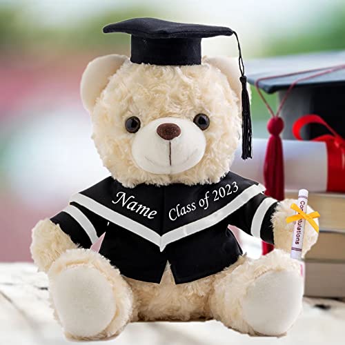 Personalisierte Geschenke Teddybär mit Text, GraduationBär Abschluss 2024 Personalisierte Teddybär für Graduation 2024 Schulabschluss Geschenk für Sie 2024 Oberschule/ Hochschule (20cm-Weiß-Text) Personalisierte Geschenke Teddybär mit Text, GraduationBär Abschluss 2024 Personalisierte Teddybär für Graduation 2024 Schulabschluss Geschenk für Sie 2024 Oberschule/ Hochschule (20cm-Weiß-Text) von MeterBear