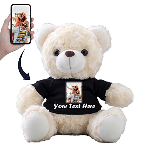 Personalisierter Geschenke Teddybär mit Text+Foto ValentinsGeschenke für sie Geschenke für Männer Weihnachten Geburtstagsgeschenk für Männer Es Mir Leid Geschenke für sie (20cm) von MeterBear