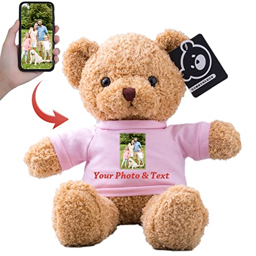 Personalisierter Geschenke Teddybär mit Text+Foto ValentinsGeschenke für sie Geschenke für Männer Weihnachten Geburtstagsgeschenk für Männer Es Mir Leid Geschenke für sie (30cm) von MeterBear
